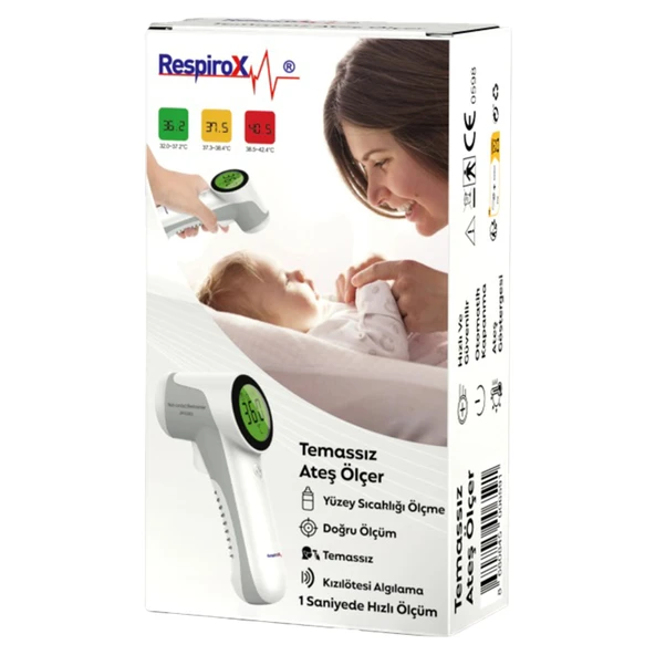 Respirox JM-01801 RESPİROX TEMASSIZ ATEŞ ÖLÇER ürün görseli 1