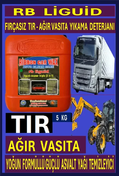 RB LİGUİD ( FIRÇASIZ TIR AĞIR VASITA YIKAMA ŞAMPUAN SIVISI  DETERJANI )5 KG ürün görseli 1