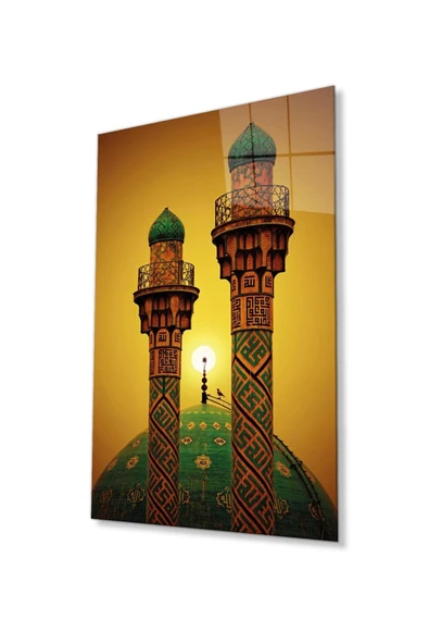 Tahran Şerif Camii Cam Tablo 4mm Dayanıklı Temperli Cam ürün görseli 1