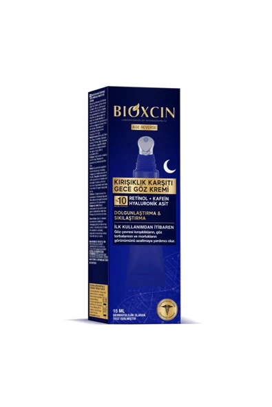 Bioxcin Age Reverse Kırışıklık Karşıtı Göz Kremi 15 ml (%10 Retinol, Kafein) ürün görseli 1