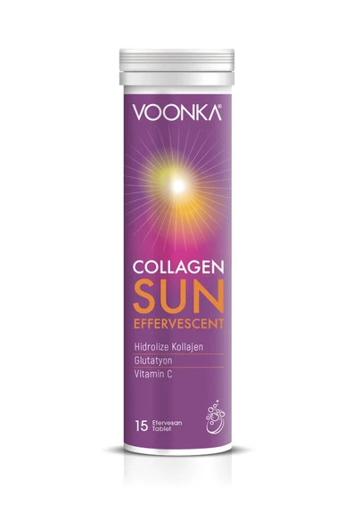 Voonka Collagen Sun Effervescent 15 Tablet ürün görseli 1