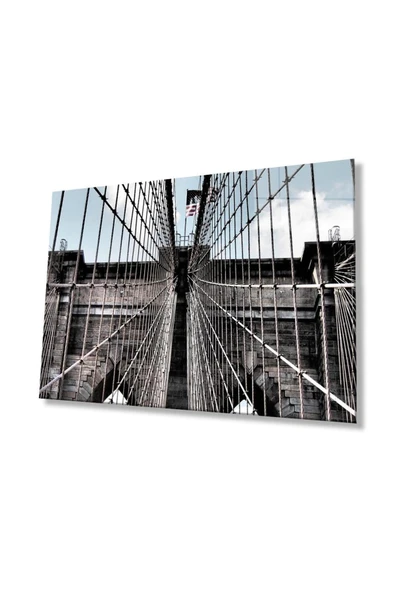 Köprü Cam Tablo 4mm Dayanıklı Temperli Cam, Bridge Glass Wall Decor ürün görseli 1