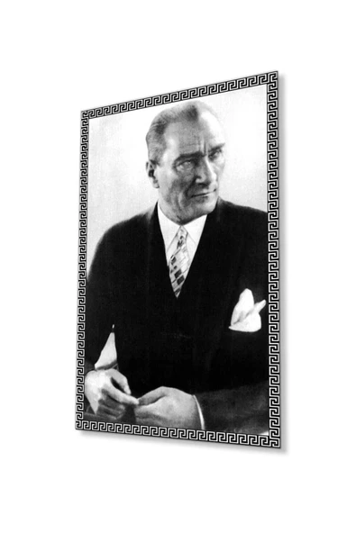 Atatürk Cam Tablo 4mm Dayanıklı Temperli Cam, Atatürk Glass Wall Art ürün görseli 1