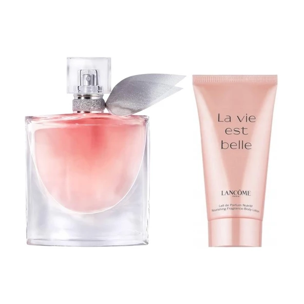 Lancome La Vie Est Belle EDP 50 ml + Vücut Losyonu 50 ml Kadın Parfüm Seti ürün görseli 1