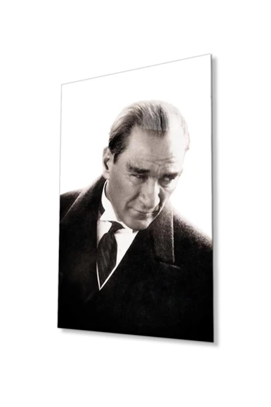 Atatürk Cam Tablo 4mm Dayanıklı Temperli Cam, Atatürk Glass Wall Art ürün görseli 1