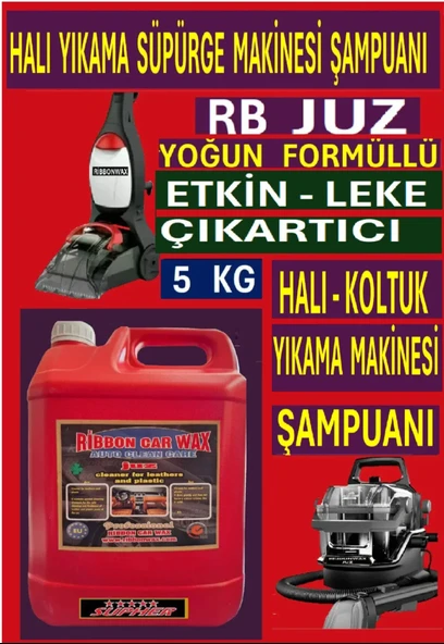 RB JUZ ( HALI ŞAMPUANI - KOLTUK YIKAMA SÜPÜRGE MAKİNESİ ŞAMPUANI ) 5 KG ürün görseli 1