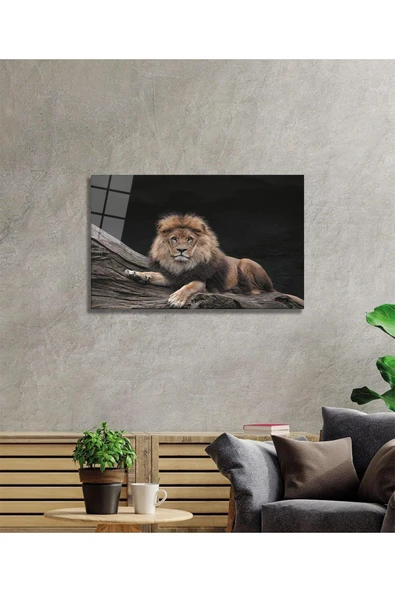 Aslan Cam Tablo - Resim 2