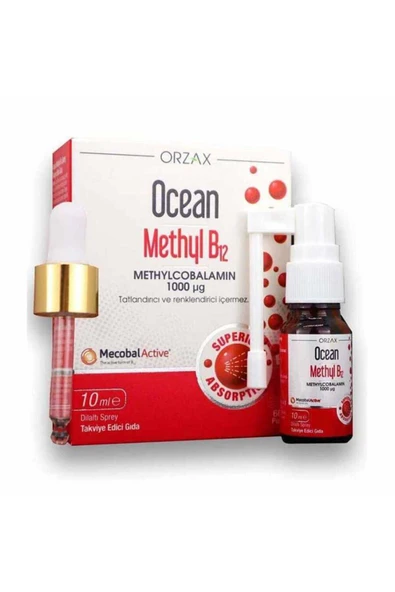 Orzax OCEAN METHYL B12 1000 MCG SPREY 10 ML ürün görseli 1