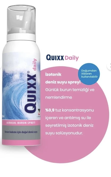 QUIXX Daily Aerosol Burun Spreyi 100 ml 2 Adet ürün görseli 1