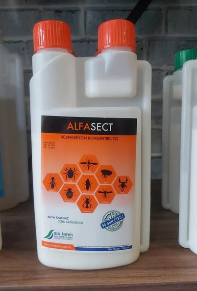 AlfaSect SC 500ml Konsantre Genel Haşere İlacı karasinek, sivrisinek, pire, tahtakuru, akrep , kene, hamamböceği ürün görseli 1