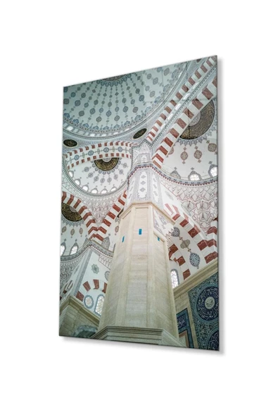 Cami Motif Dini Duvar Dekoru Cam Tablo 4mm Dayanıklı Temperli Cam ürün görseli 1