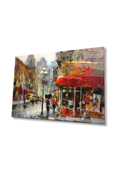 Şehir Cam Tablo 4mm Dayanıklı Temperli Cam, City Glass Wall Decor ürün görseli 1