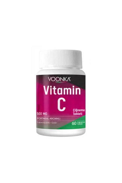 Voonka Vitamin C Çiğneme 60 Tablet - Yeni Ambalaj ürün görseli 1