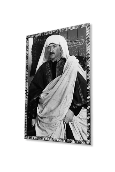 Atatürk Cam Tablo 4mm Dayanıklı Temperli Cam, Atatürk Glass Wall Art ürün görseli 1