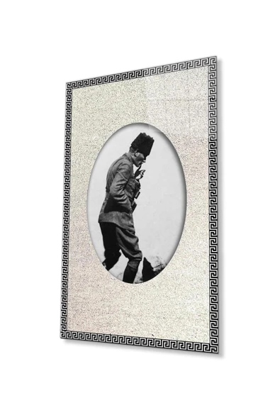 Atatürk Cam Tablo 4mm Dayanıklı Temperli Cam, Atatürk Glass Wall Art ürün görseli 1