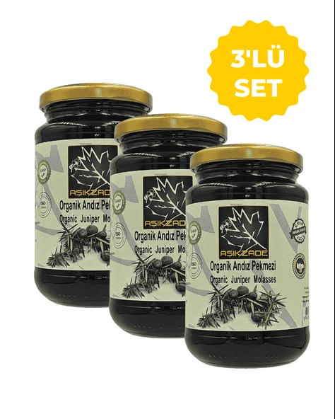 Aşıkzade Organik Andız Pekmezi 370ml 480 g 3'lü Set ürün görseli 1