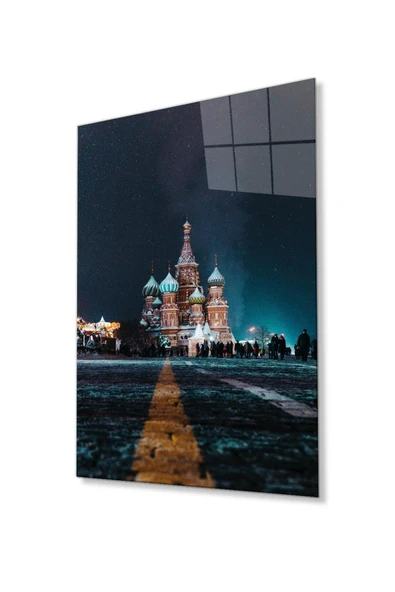 Moskova Cam Tablo 4mm Dayanıklı Temperli Cam, Moscow Glass Wall Decor ürün görseli 1