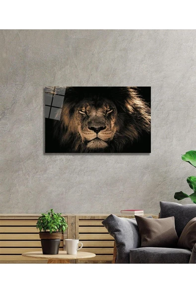 Aslan Cam Tablo - Resim 2
