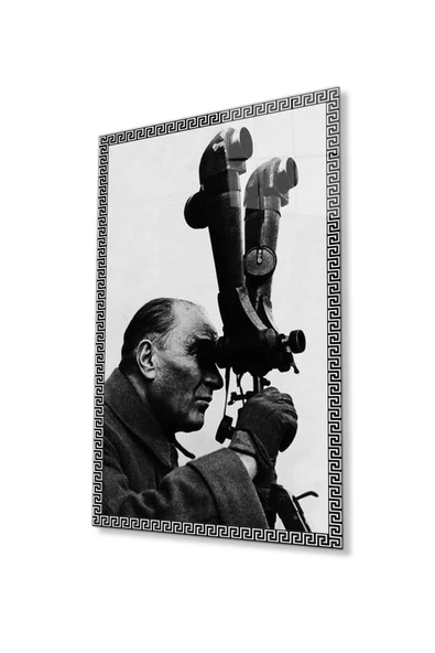 Atatürk Cam Tablo 4mm Dayanıklı Temperli Cam, Atatürk Glass Wall Art ürün görseli 1