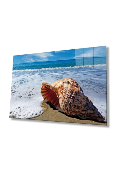 Deniz Manzarası Cam Tablo 4mm Dayanıklı Temperli Cam, Sea View Glass Wall Art ürün görseli 1