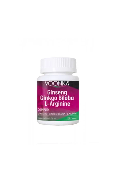 Voonka Ginseng Ginkgo Biloba 30 Kapsül - Yeni Ambalaj ürün görseli 1