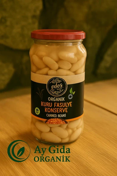 Edos Organik Kuru Fasulye Konserve 580 Gr ürün görseli 1