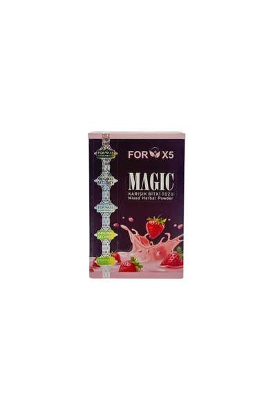FORX5 İŞTAH AÇMAYI DESTEKLEYEN BİTKİSEL KARIŞIM ÇİLEK AROMALI ürün görseli 1