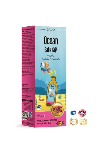 Orzax Ocean Surup Karısık Meyve 150 Ml ürün görseli 1