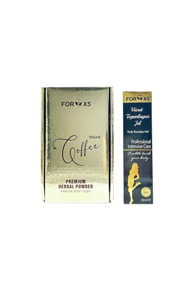 Forx5 Coffee Bitkisel Kahve Karışımı – Vücut Sıkılaştırıcı Bitkisel Jel ürün görseli 1