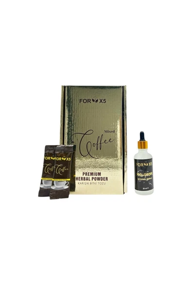 Forx5 Coffee Bitkisel Kahve Karışımı – Bitkisel Damla Karışımı - Resim 2