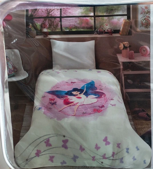 Özdilek Prime -Fairies Yeni- Tek Kişilik Çocuk Battaniye (155x215) ürün görseli 1