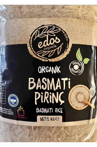 Edos Organik Basmati Piriniç 1 KG ürün görseli 1