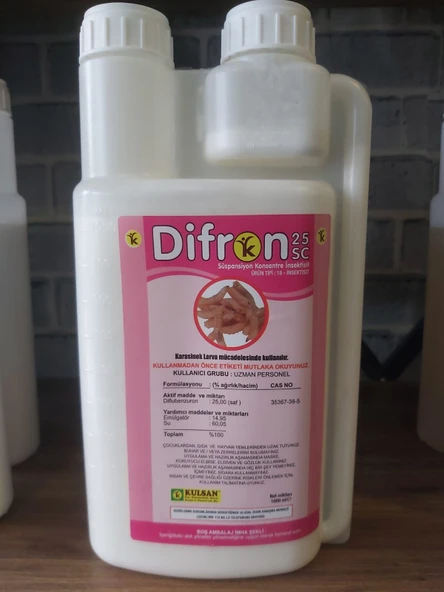 Difron 1LT 25 SC Larvasit Sinek Öldürücü İlaç Larvalar İçin ürün görseli 1