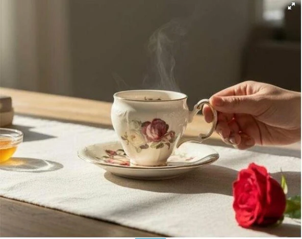 ROYKING ROSE 6 LI KAHVE FİNCAN TAKIMI ürün görseli 1