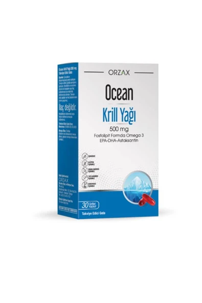 Ocean Krill Oil 500 Mg 30 Kapsül ürün görseli 1