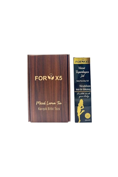 Forx5 Vücut Sıkılaştırıcı Masaj Jeli – Bitkisel Limon Aromalı İçecek Karışımı ürün görseli 1