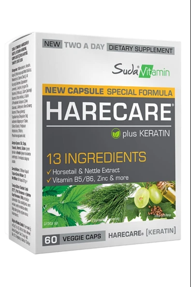 Suda Vitamin Harecare 60 Tablet ürün görseli 1