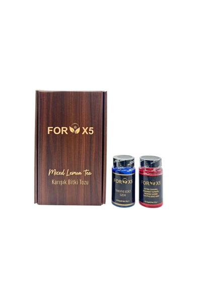 Forx5 Form Kontrolüne Destek–Bitkisel Kapsüller & Bitkisel Limon Aromalı Karışım ürün görseli 1