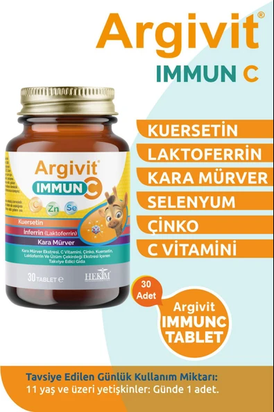 Argivit Immun C 30 Tablet 2 Adet - Resim 2