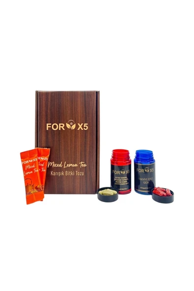 Forx5 Form Kontrolüne Destek–Bitkisel Kapsüller & Bitkisel Limon Aromalı Karışım - Resim 2