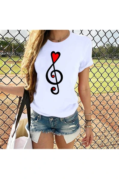Sol Anahtar Kalp T-shirt ürün görseli 1