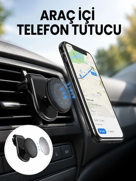 Güçlü Mıknatıslı Araç İçi Telefon Tutucu – Evrensel Uyum ürün görseli 1