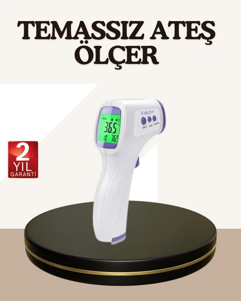Kızılötesi Alından Temassız Ateş Ölçer Akıllı Sesli Uyarı ürün görseli 1