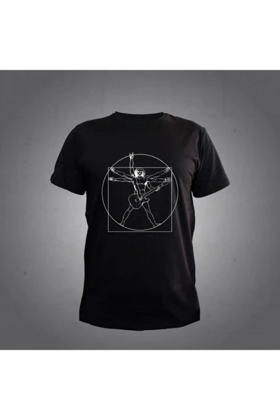 Gitar Siyah Tshirt Unisex ürün görseli 1