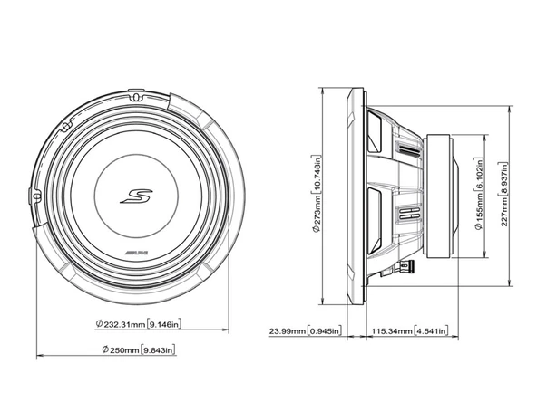 Alpine S Serisi S2-W10D4 - Resim 6