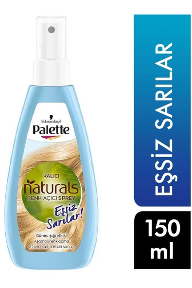 PALETTE RENK AÇIÇI SPREY 150 ML EŞSİZ SARILAR SAÇ SPREYİ ürün görseli 1