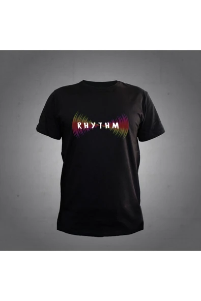 Rhythm Ritim Siyah T-shirt Unisex ürün görseli 1