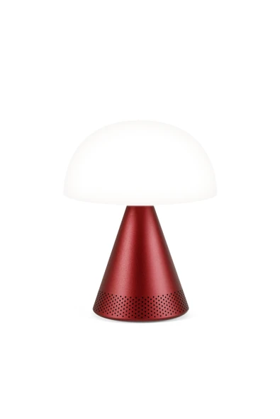 Lexon Mina L Led Lamba ve  Bluetooth Hoparlör Koyu Kırmızı ürün görseli 1