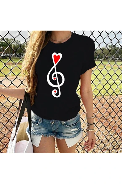 Sol Anahtar Kalp T-shirt ürün görseli 1