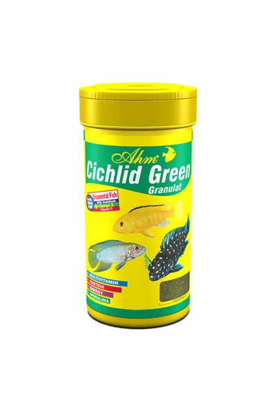 Ahm Cichlid Green Granulat Balık Yemi 250 ml ürün görseli 1